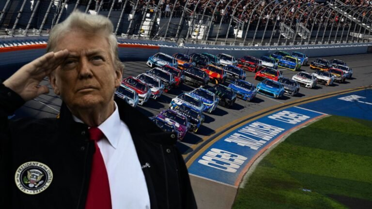 Donald Trump a toda máquina en el Daytona 500