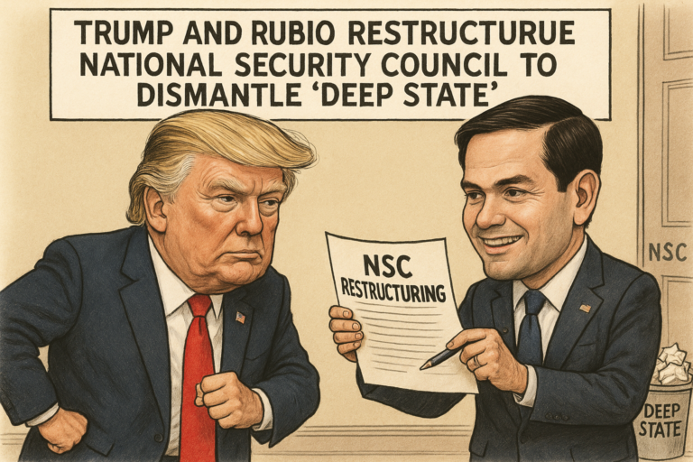Trump y Rubio reestructuran el Consejo de Seguridad Nacional